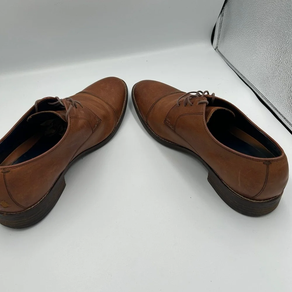 Cole Haan Cap Toe Derby Mens 10.5 Brown Leather Grand.OS‎ C11632